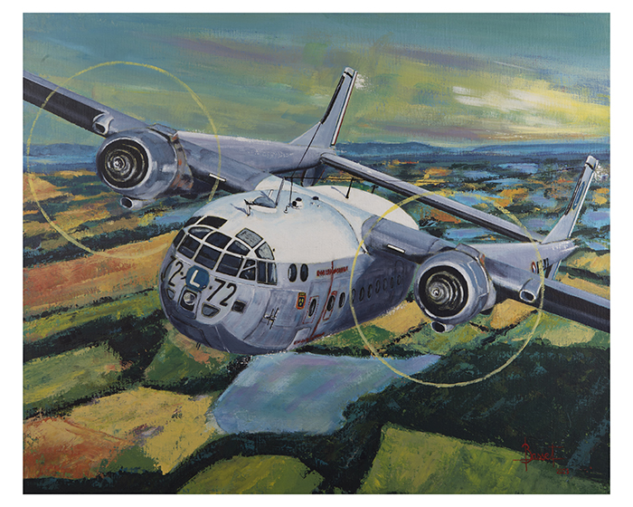 Noratlas peinture à l'acrylique par Gérard Basset - Tirages d'art sur Wings Art Gallery
