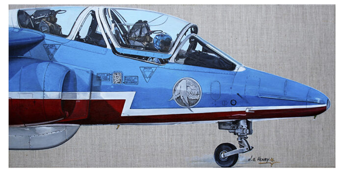 Alphajet peinture à l'acyrlique par Laurence B Henry - Tirages d'art sur Wings Art Gallery